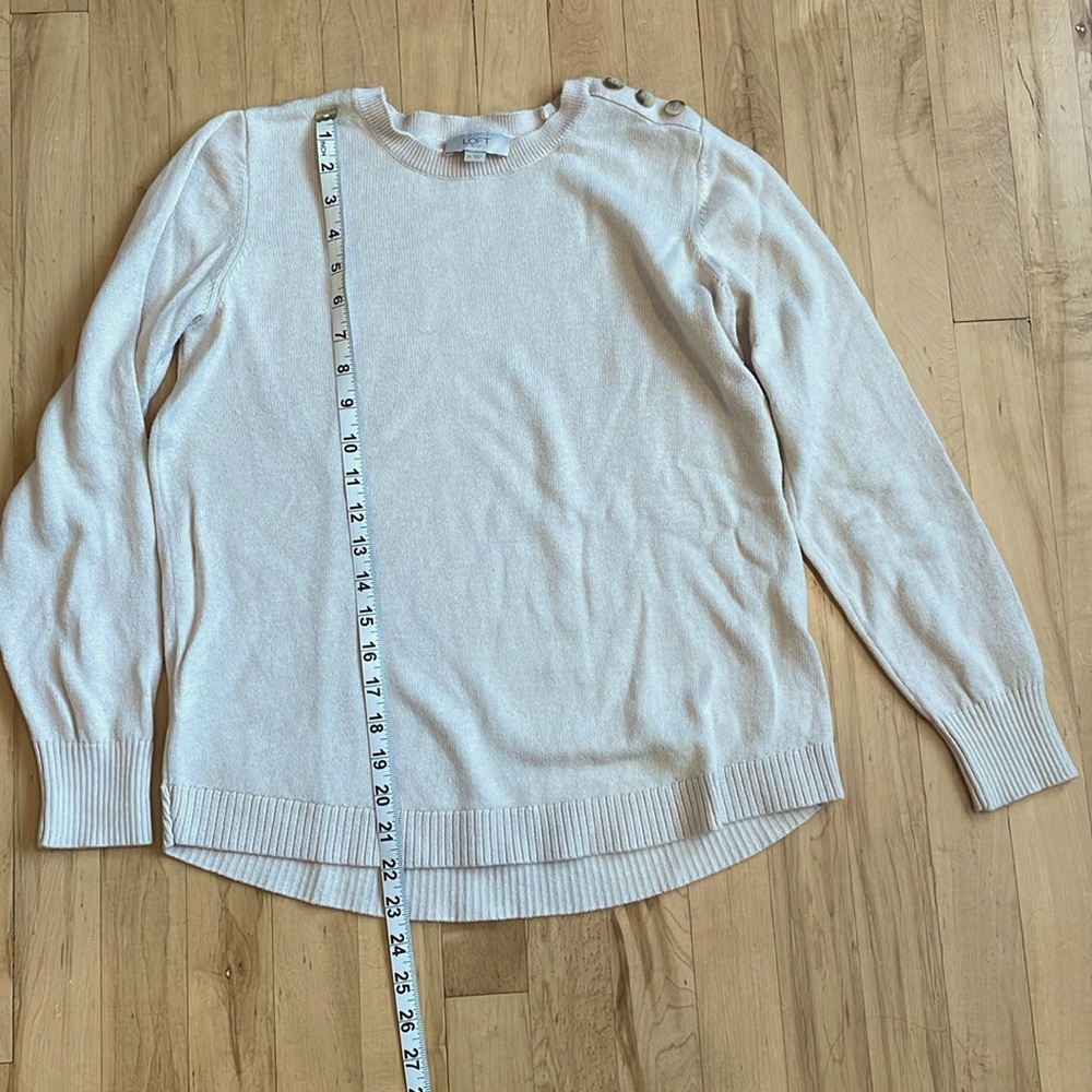 Cute LOFT shoulder button sweater